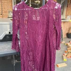 Forever 21 Purple Lace Dress (Small)
